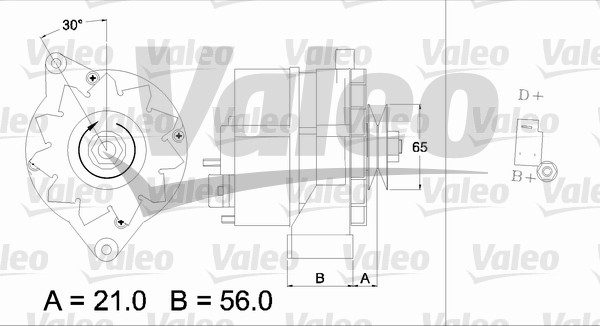 Alternator/Dynamo Valeo 436157
