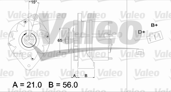 Alternator/Dynamo Valeo 436194