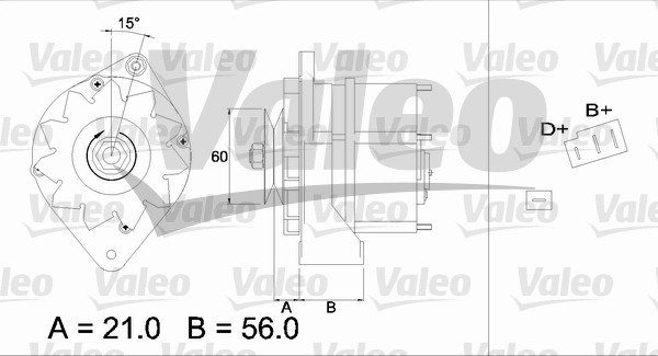 Alternator/Dynamo Valeo 436196