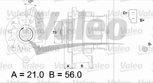 Alternator/Dynamo Valeo 436197