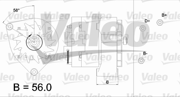 Alternator/Dynamo Valeo 436211