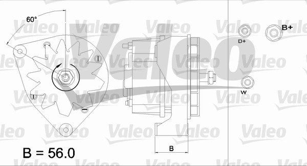 Alternator/Dynamo Valeo 436212