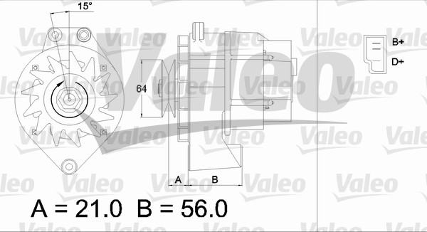 Alternator/Dynamo Valeo 436219