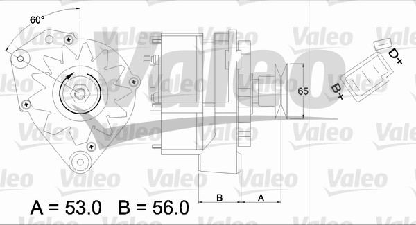 Alternator/Dynamo Valeo 436220