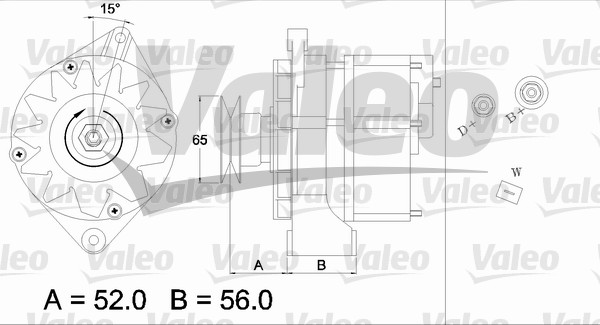 Alternator/Dynamo Valeo 436225