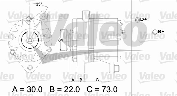 Alternator/Dynamo Valeo 436235