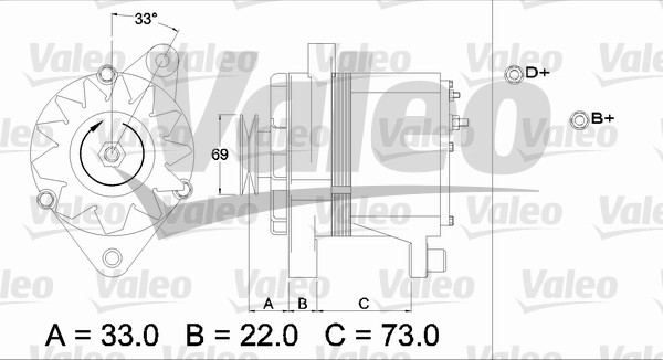 Alternator/Dynamo Valeo 436236