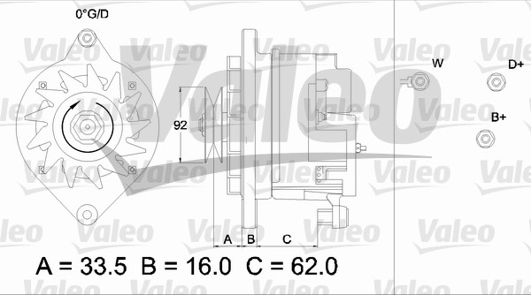 Alternator/Dynamo Valeo 436237
