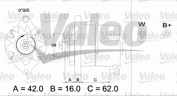 Alternator/Dynamo Valeo 436239