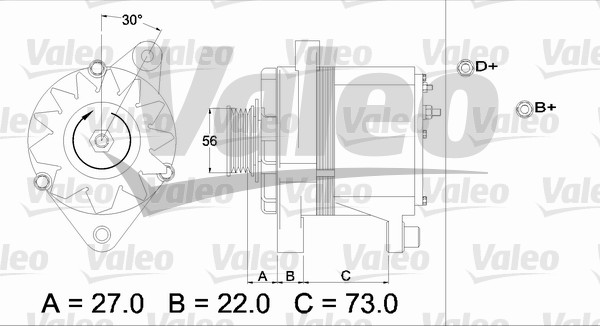 Alternator/Dynamo Valeo 436242