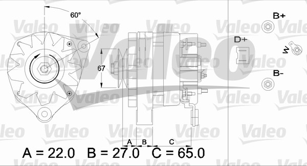 Alternator/Dynamo Valeo 436249