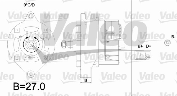 Alternator/Dynamo Valeo 436264