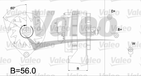Alternator/Dynamo Valeo 436265