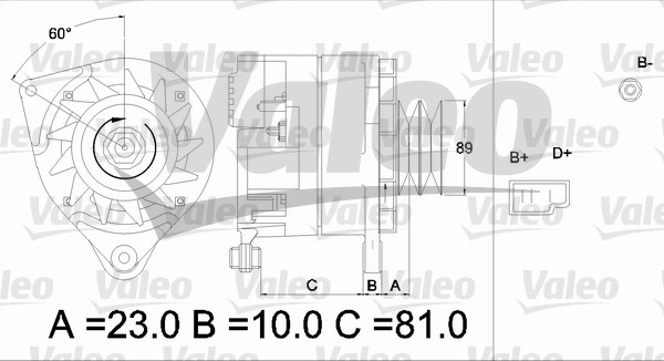 Alternator/Dynamo Valeo 436273
