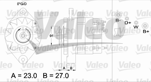 Alternator/Dynamo Valeo 436274