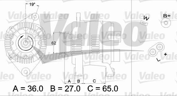 Alternator/Dynamo Valeo 436276