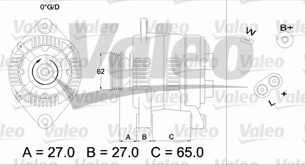 Alternator/Dynamo Valeo 436279