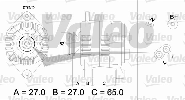 Alternator/Dynamo Valeo 436280