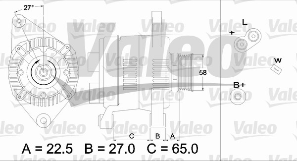 Alternator/Dynamo Valeo 436283