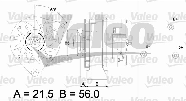 Alternator/Dynamo Valeo 436287