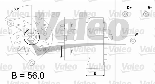 Alternator/Dynamo Valeo 436288