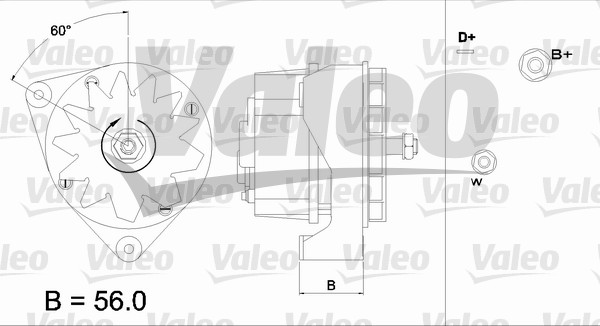 Alternator/Dynamo Valeo 436289