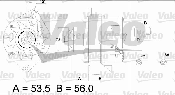 Alternator/Dynamo Valeo 436293
