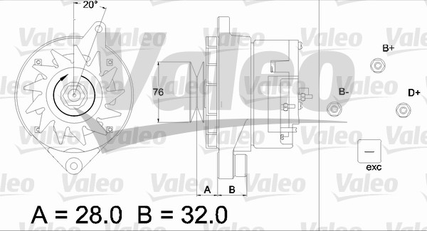Alternator/Dynamo Valeo 436305