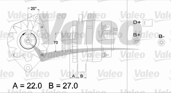 Alternator/Dynamo Valeo 436307