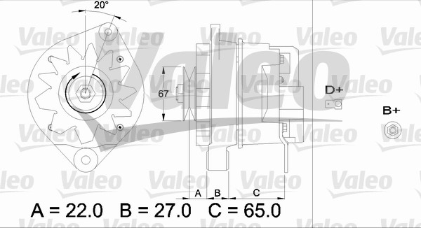 Alternator/Dynamo Valeo 436316