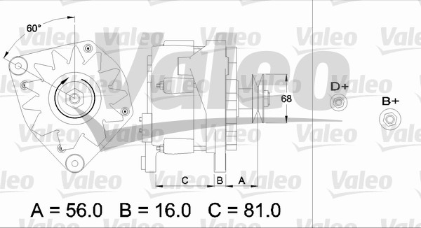Alternator/Dynamo Valeo 436330