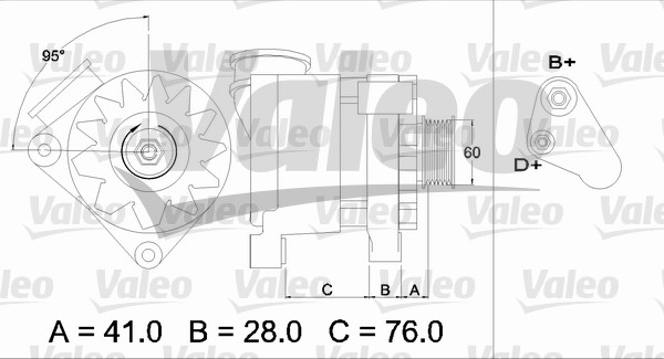 Alternator/Dynamo Valeo 436332