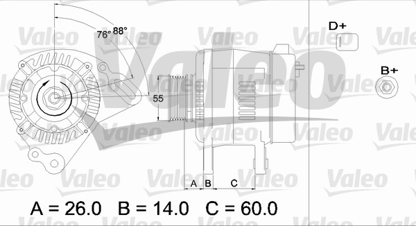 Alternator/Dynamo Valeo 436364