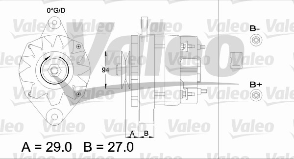 Alternator/Dynamo Valeo 436374