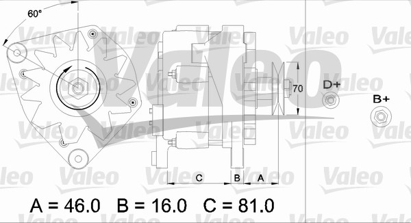 Alternator/Dynamo Valeo 436398