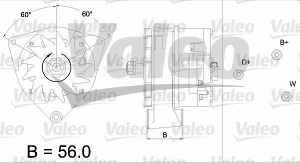 Alternator/Dynamo Valeo 436420