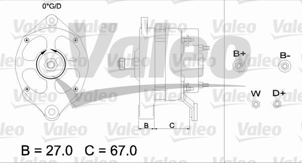 Alternator/Dynamo Valeo 436433