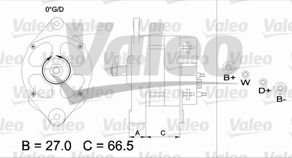 Alternator/Dynamo Valeo 436434