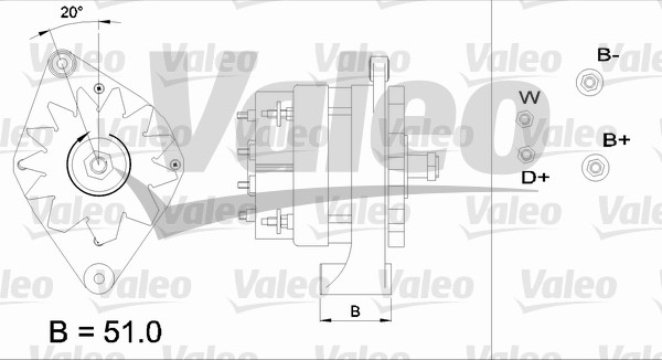 Alternator/Dynamo Valeo 436439