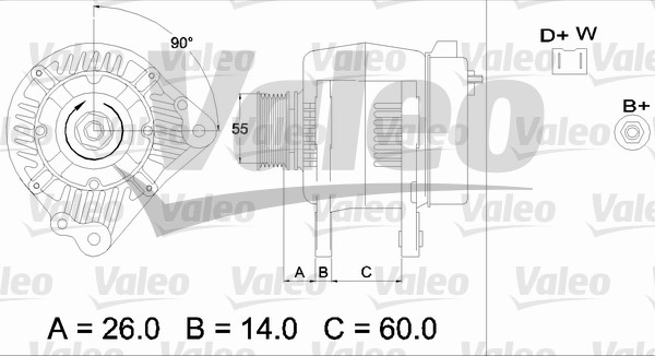 Alternator/Dynamo Valeo 436442