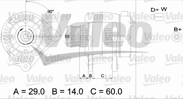 Alternator/Dynamo Valeo 436445