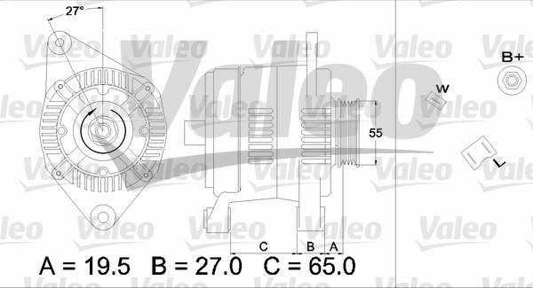 Alternator/Dynamo Valeo 436447