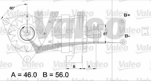 Alternator/Dynamo Valeo 436456
