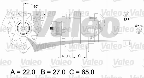 Alternator/Dynamo Valeo 436457