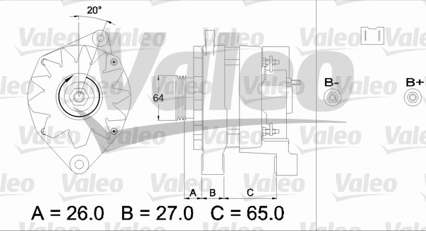 Alternator/Dynamo Valeo 436461