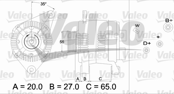 Alternator/Dynamo Valeo 436465