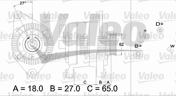 Alternator/Dynamo Valeo 436468