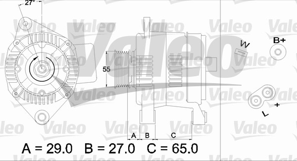 Alternator/Dynamo Valeo 436470