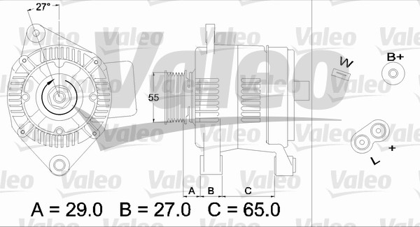 Alternator/Dynamo Valeo 436471