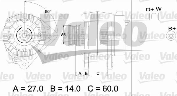 Alternator/Dynamo Valeo 436482